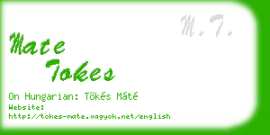 mate tokes business card
