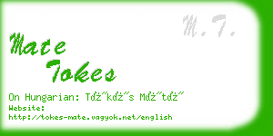 mate tokes business card
